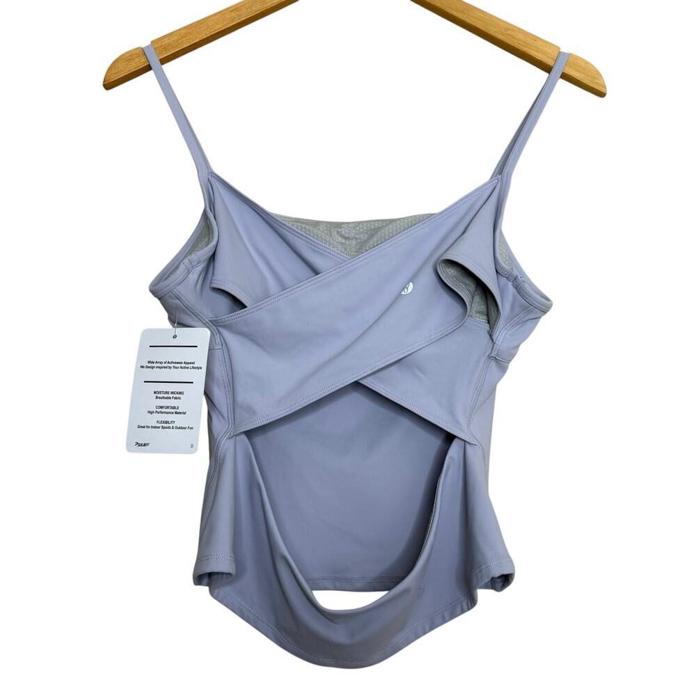 NWT Persit Active Tanks Medium Lot of 2 Built in Bra Athletic Athleisure Cutout - Picture 3 of 12